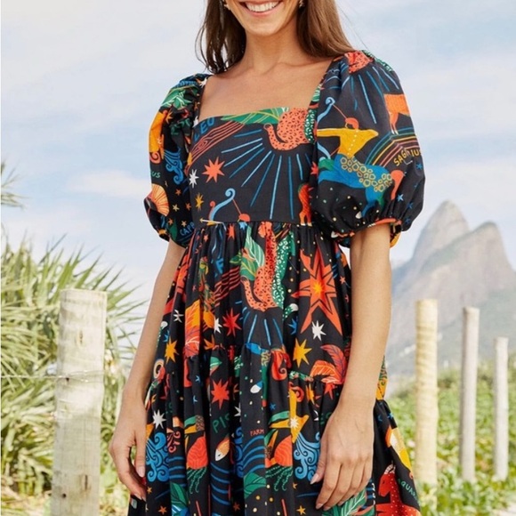 FARM Rio Multicolor Zodiac Mini Dress - Picture 2 of 7